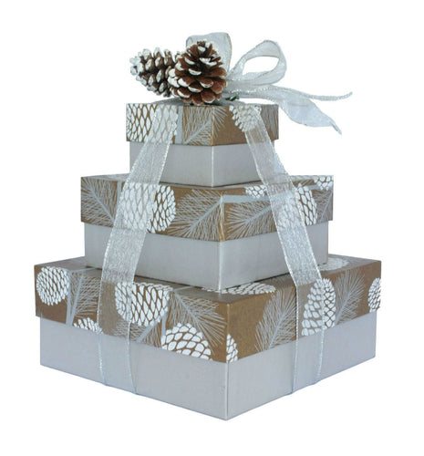 Shimmering Pinecone*2 style - Gift Baskets By Design SB, Inc.